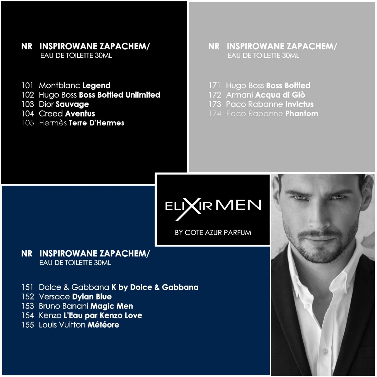 Elixir Men by Côte d'Azur nr108 EDP 100ml - 3