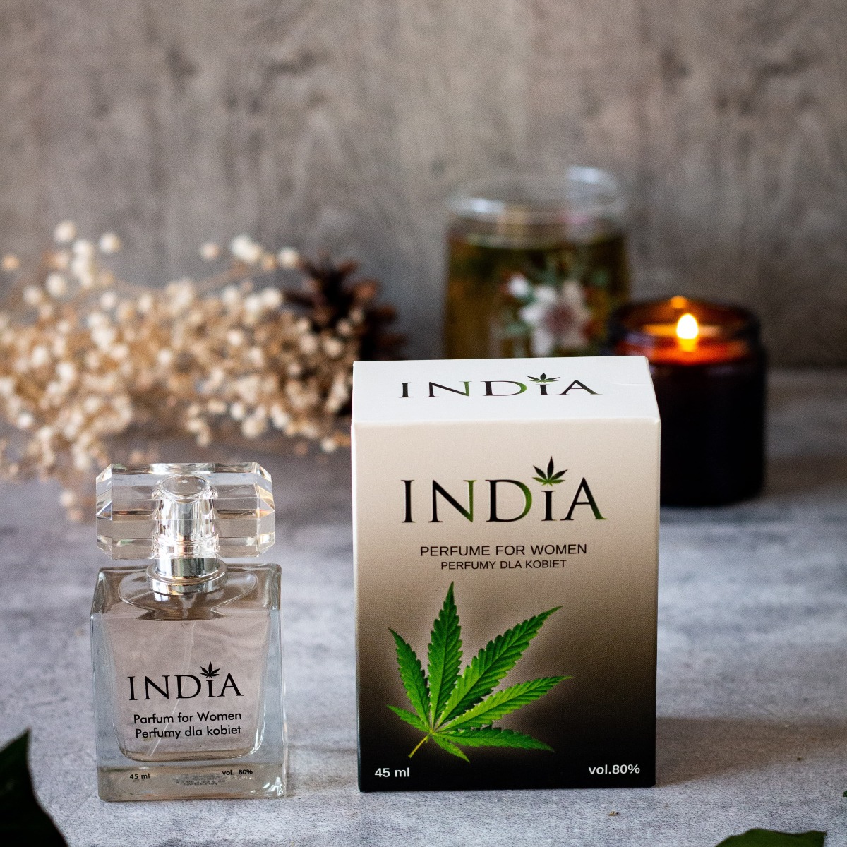 INDIA Perfumy damskie z nutą konopi 45 ml - 2